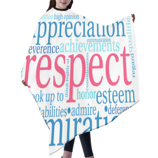 Personality  Respect Word Cloud Hair Cutting Cape