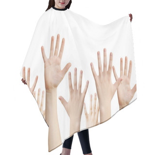 Personality  Hands Raised Up Hair Cutting Cape