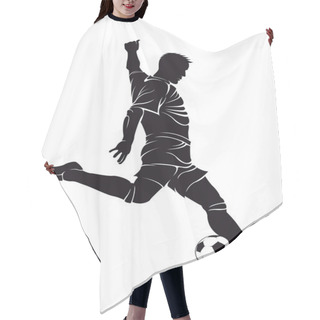 Personality  Football (soccer) Player With Ball Hair Cutting Cape