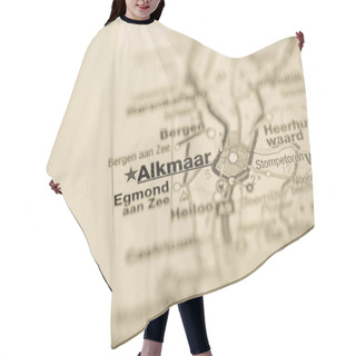 Personality  Alkmaar. Netherlands On The Map Hair Cutting Cape