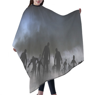Personality  Zombie World Illustration Hair Cutting Cape