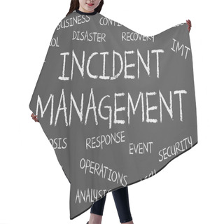 Personality  Incident Management Word Cloud Hair Cutting Cape