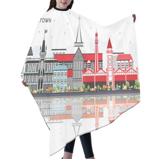 Personality  Georgetown Guyana City Skyline With Gray Buildings And Reflectio Hair Cutting Cape