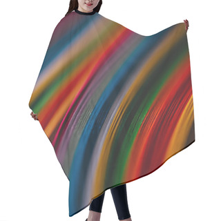 Personality  Close Up Of Colored Quilling Paper Curves Hair Cutting Cape