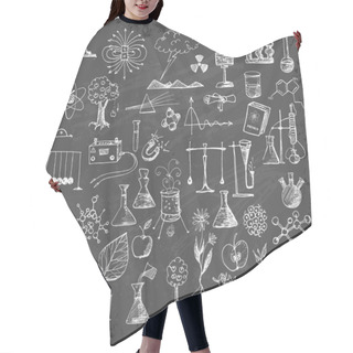 Personality  Back To School Big Doodles Set Hair Cutting Cape