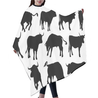 Personality  Bull Silhouettes Hair Cutting Cape