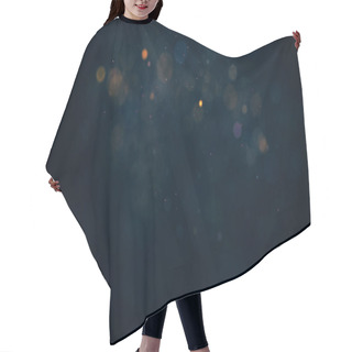 Personality  Holiday Background With Coloured Glowing Particles Hair Cutting Cape