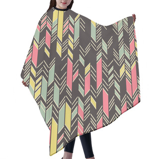 Personality  Abstract Pattern. Seamless. Vintage. Old Style Hair Cutting Cape