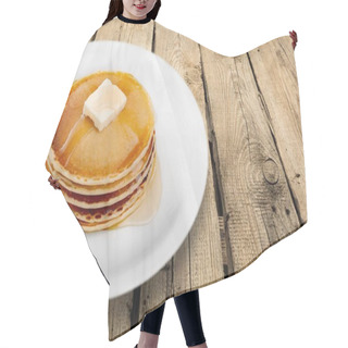 Personality  Tasty Pancakes With Siryp Hair Cutting Cape