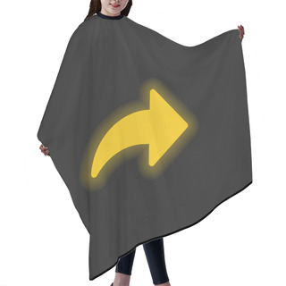 Personality  Arrow Yellow Glowing Neon Icon Hair Cutting Cape