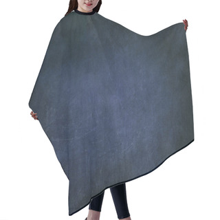 Personality  Dark Blue Metalic Scraped Wall Texture Or Background With Dark Vignette Borders  Hair Cutting Cape