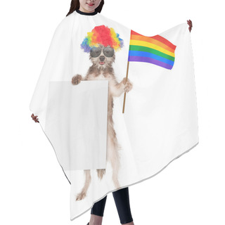 Personality  Funny Dog Supporting Gay Rights Hair Cutting Cape