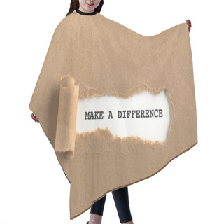 Personality  Torn Brown Paper Hair Cutting Cape