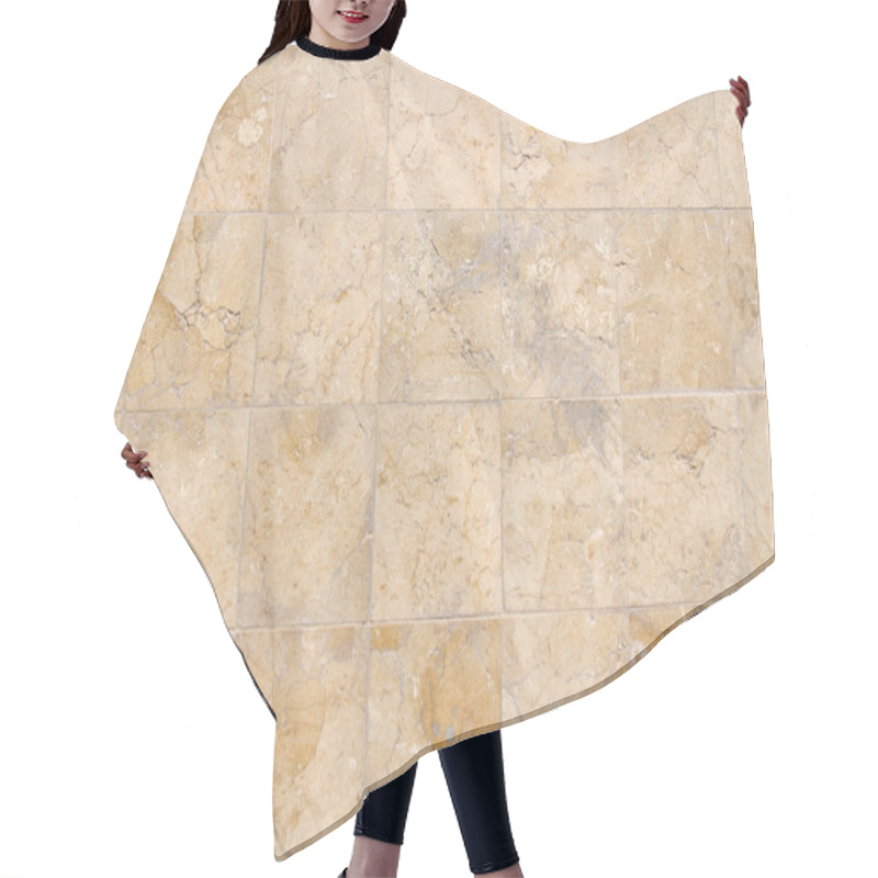 Personality  Marble Tiled Floor Hair Cutting Cape