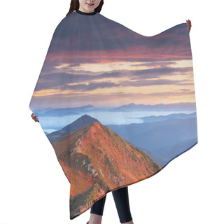 Personality  Sunny Dawn In Mountains  Hair Cutting Cape