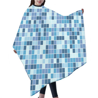 Personality  Abstract Square Pixel Mosaic Background Hair Cutting Cape