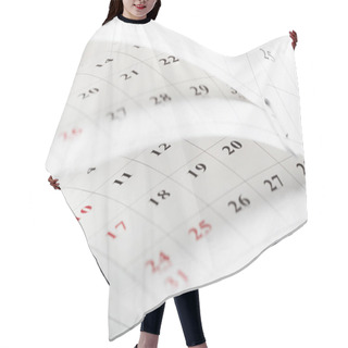 Personality  Calendar Pages, Business Time Concept Hair Cutting Cape