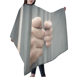 Personality  Hand In Jail Hair Cutting Cape