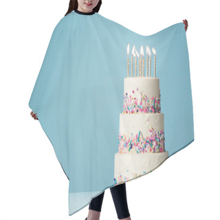 Personality  Tiered Birthday Cake With Sprinkles Hair Cutting Cape