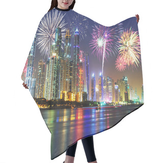 Personality  New Years Fireworks Display In Dubai Hair Cutting Cape