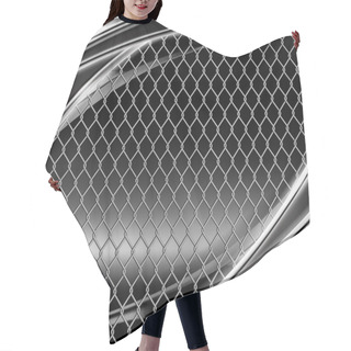 Personality  Wire Mesh, Black Background 10eps Hair Cutting Cape