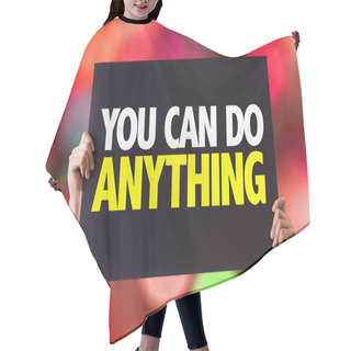 Personality  You Can Do Anything! Card Hair Cutting Cape