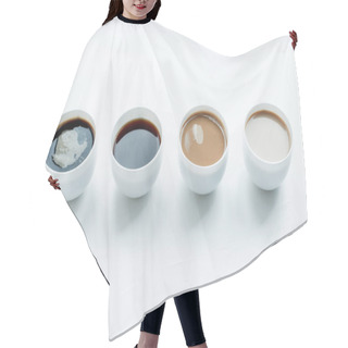 Personality  Different Kinds Of Coffee In Row  Hair Cutting Cape