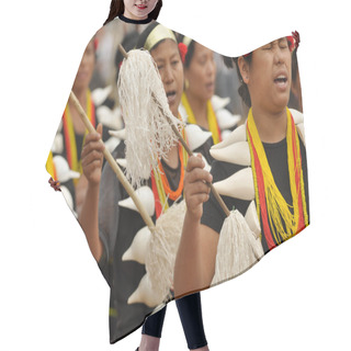 Personality  Singing Women In Nagaland India Hair Cutting Cape