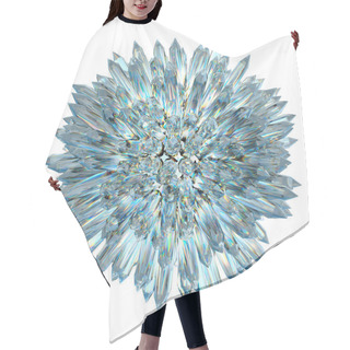 Personality  Crystal Sphere With Acute Columns Isolatred Hair Cutting Cape