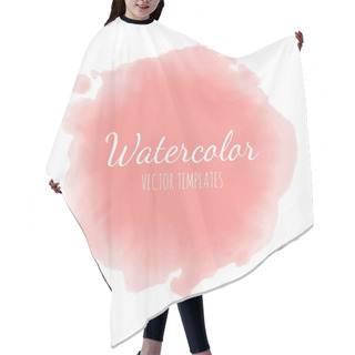 Personality  Set Of Vector Watercolor Background 3 Hair Cutting Cape