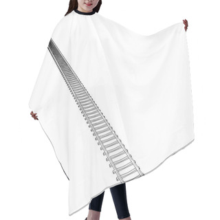 Personality  Vector Image RAILWAY TRACK Hair Cutting Cape