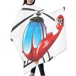 Personality  Red Helicopter Hair Cutting Cape
