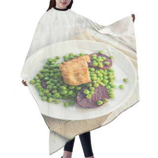 Personality  Seitan With Peas And Beetroots Hair Cutting Cape