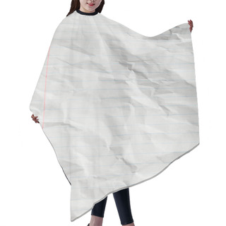 Personality  Top View Of Blank Lined Crumpled Page  Hair Cutting Cape
