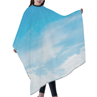 Personality  White Clouds On Blue Sky With Copy Space Hair Cutting Cape