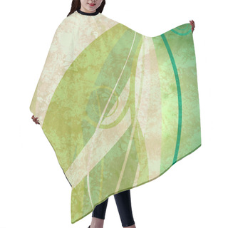 Personality  Green Grunge Abstract Eco Background Hair Cutting Cape