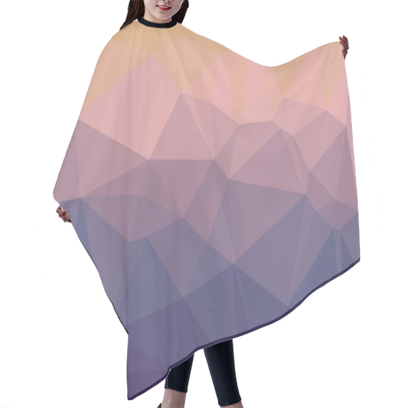 Personality  Abstract colourful purpe and pink gradient background hair cutting cape