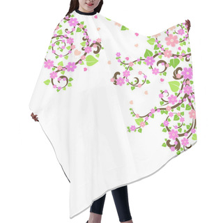 Personality  Blossom Tree Hair Cutting Cape