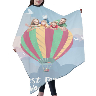 Personality  Family Flying On Air Balloon Hair Cutting Cape