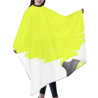 Personality  Colored Highlighter With Marking Hair Cutting Cape