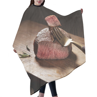 Personality  Beef Steak Hair Cutting Cape