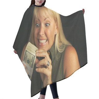 Personality  Money In Hand - Greed Hair Cutting Cape
