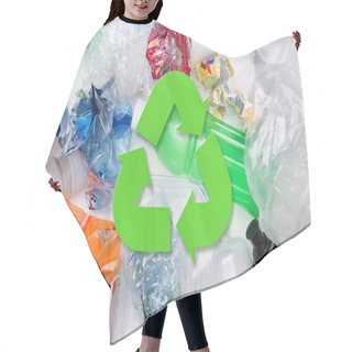 Personality  Picture Of PET Bottles Recycle Hair Cutting Cape