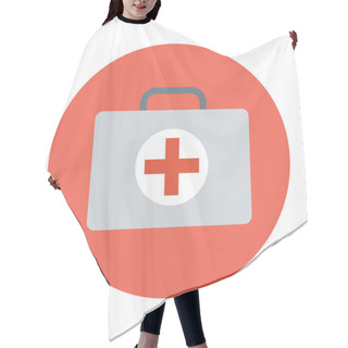 Personality  First Aid Colored Vector Icon Hair Cutting Cape