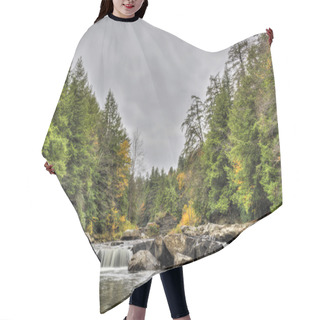 Personality  Swallow Falls Waterfall In Appalachian Mountains In Autumn Hair Cutting Cape