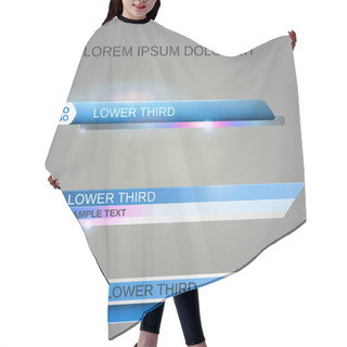Personality  Lower Third Banners Hair Cutting Cape