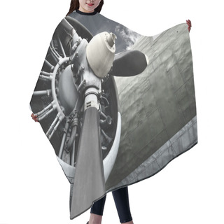 Personality  Old Aircraft Engine Hair Cutting Cape