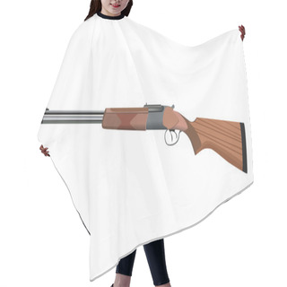 Personality  Rifle Isolated Hair Cutting Cape