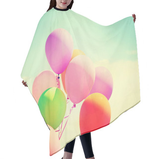 Personality  Multi Colored Balloons Hair Cutting Cape