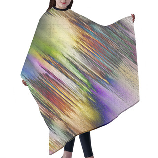 Personality  Abstract Colorful Grunge Background Hair Cutting Cape